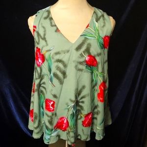 Floral Sleeveless Top